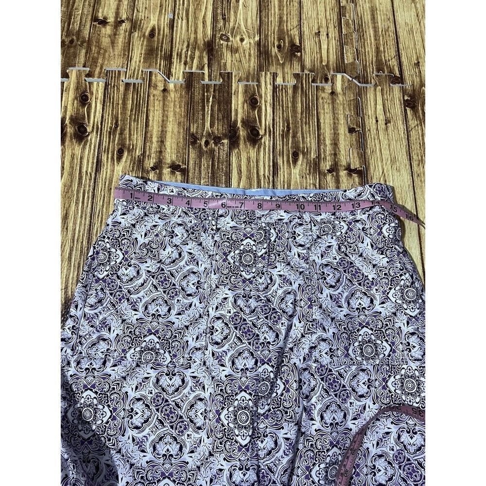 Croft & Barrow Effortless Stretch Skort Sz 6 Purple Floral - Picture 12 of 12